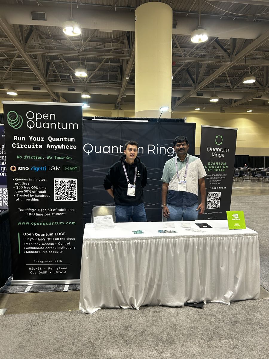 The Quantum Rings booth at IEEE Quantum Week 2026