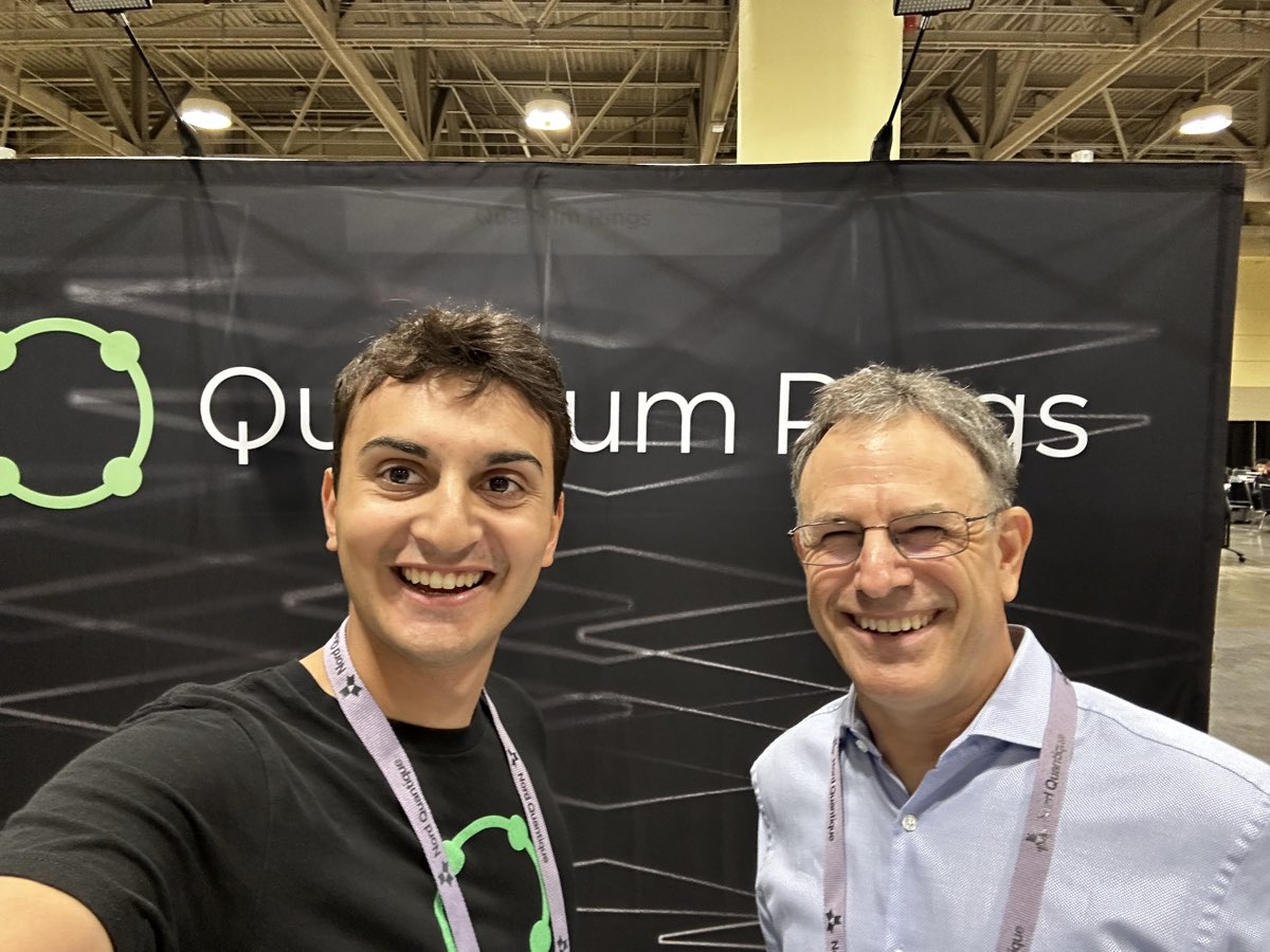 At the Quantum Rings booth