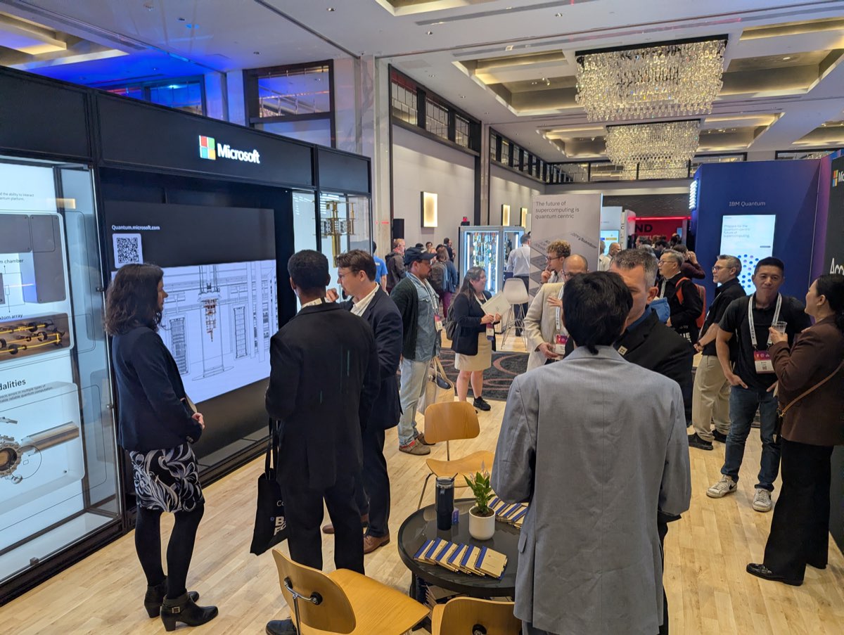 The expo floor at Quantum World Congress 2026