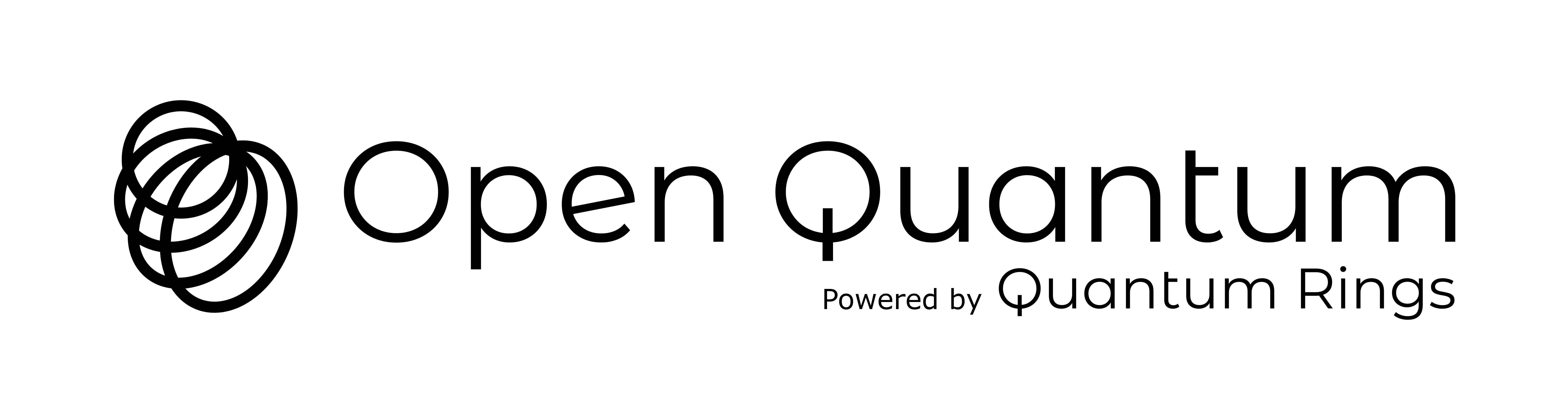 Open Quantum horizontal, Powered by Quantum Rings — flat black