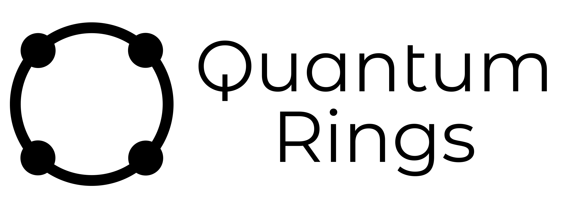 Quantum Rings side-stack — flat black